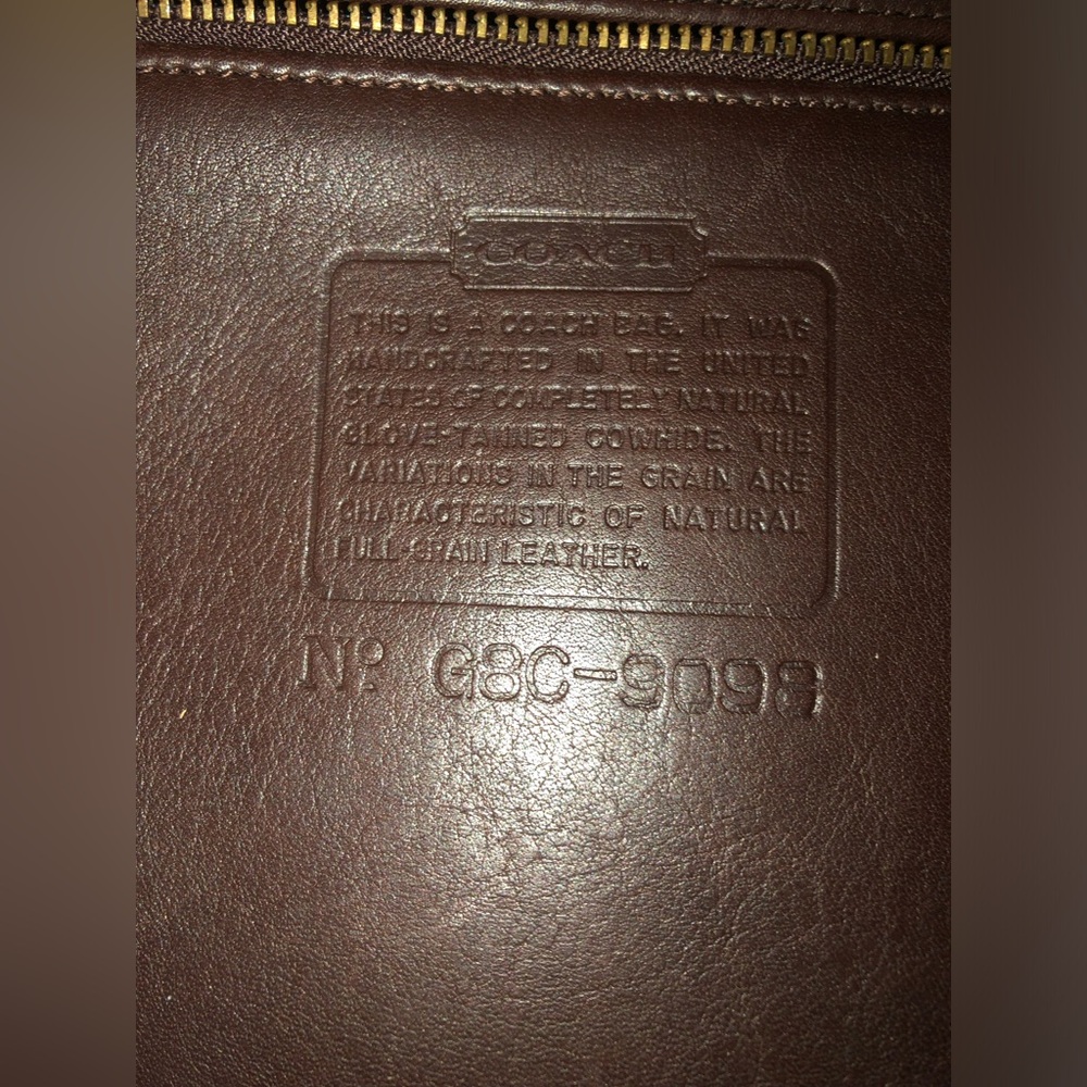 Coach | Vtg Tribecca Shopper Mahogany 9098 - Picture 7 of 8